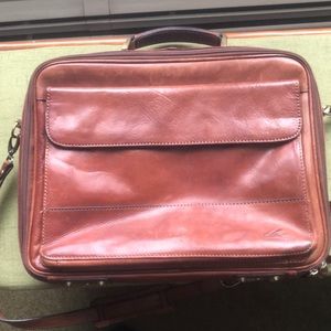 Italian Leather Computer Briefcase